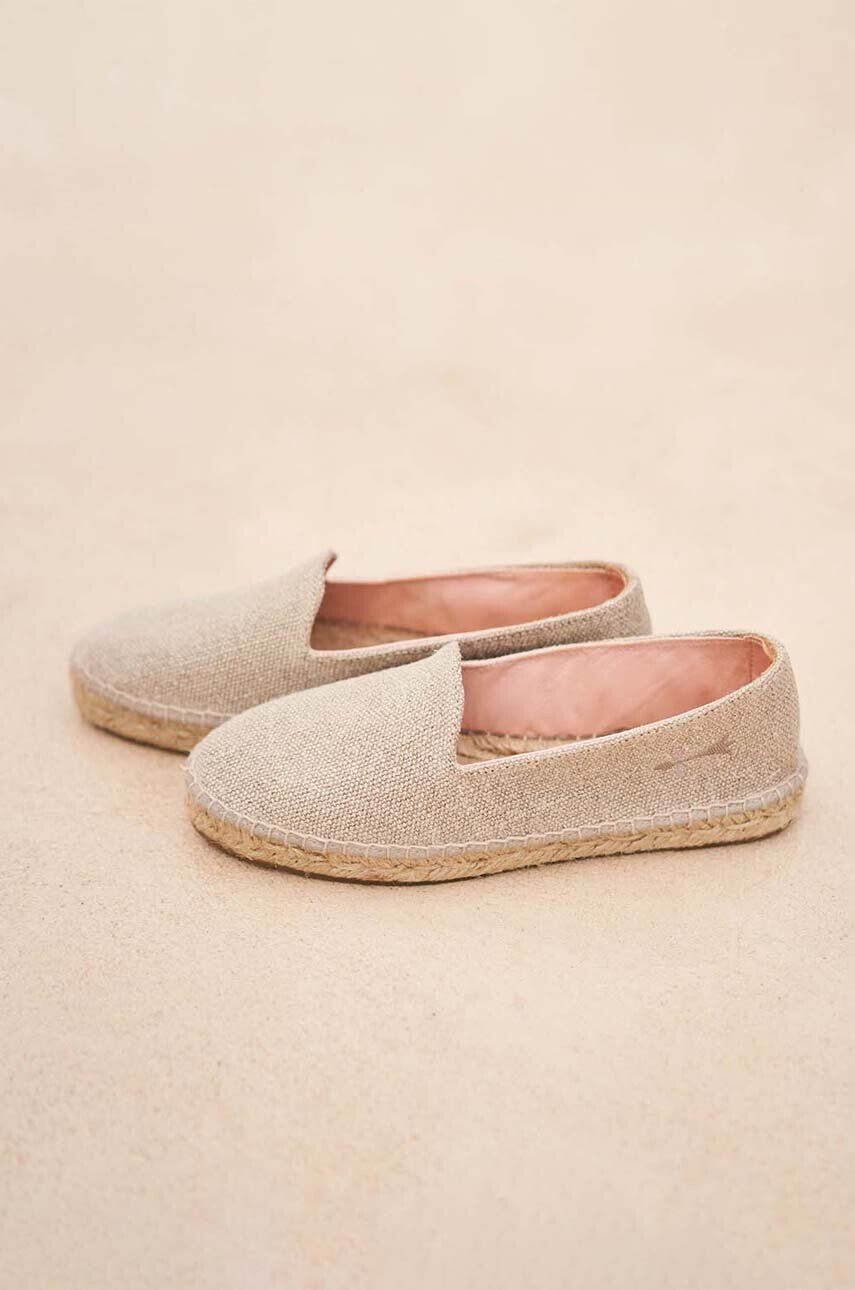 Manebi Espadrile Flat Espadrilles bež barva O 7.1 N0 - Pepit.si