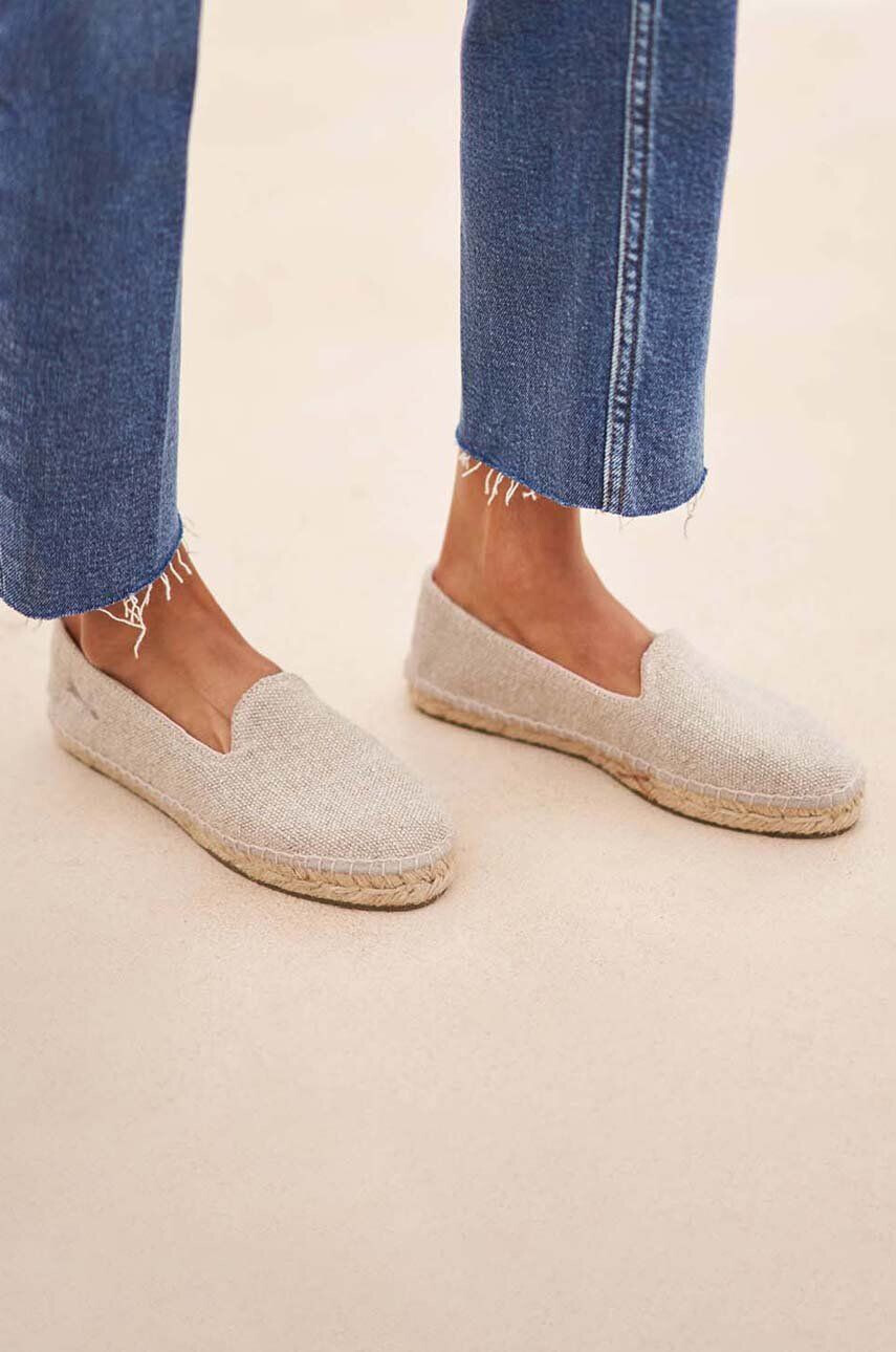 Manebi Espadrile Flat Espadrilles bež barva O 7.1 N0 - Pepit.si