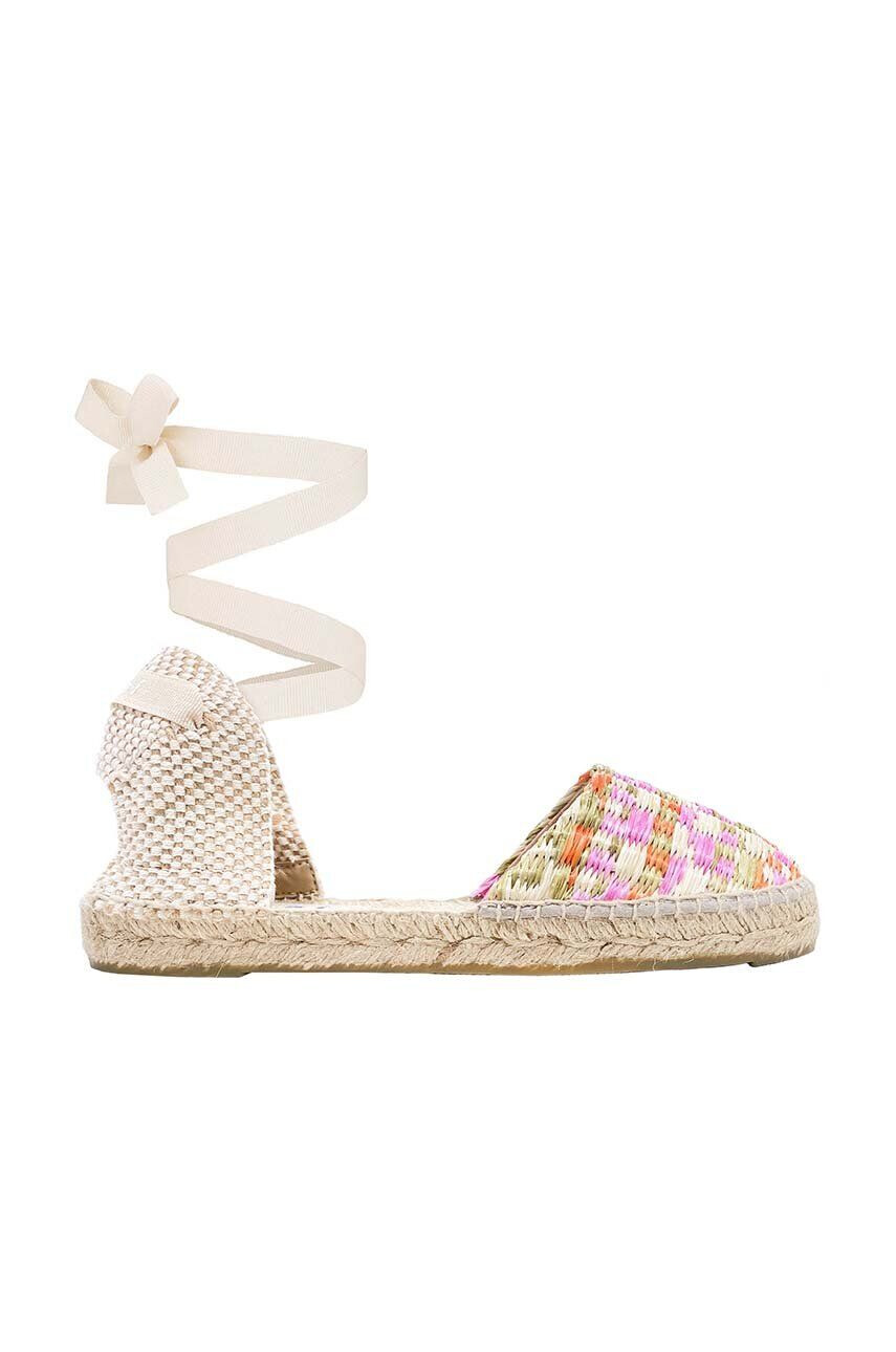 Manebi Espadrile Flat Valenciana Espadrilles bež barva G 7.0 P0 - Pepit.si