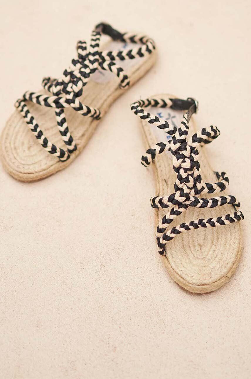 Manebi Sandali Rope Sandals ženski bež barva F 7.5 Y0 - Pepit.si