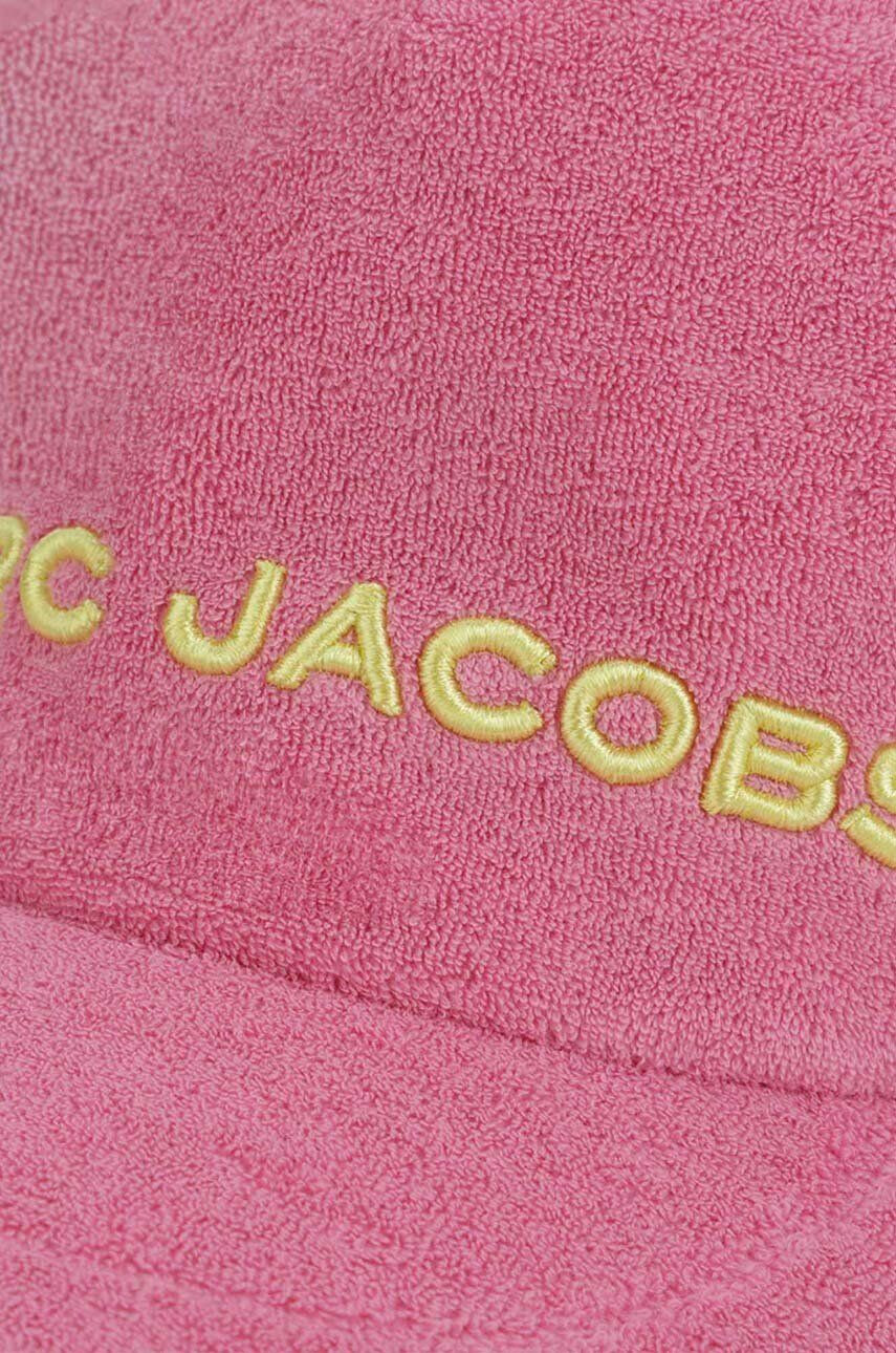 Marc Jacobs Otroška bombažna kapa roza barva - Pepit.si