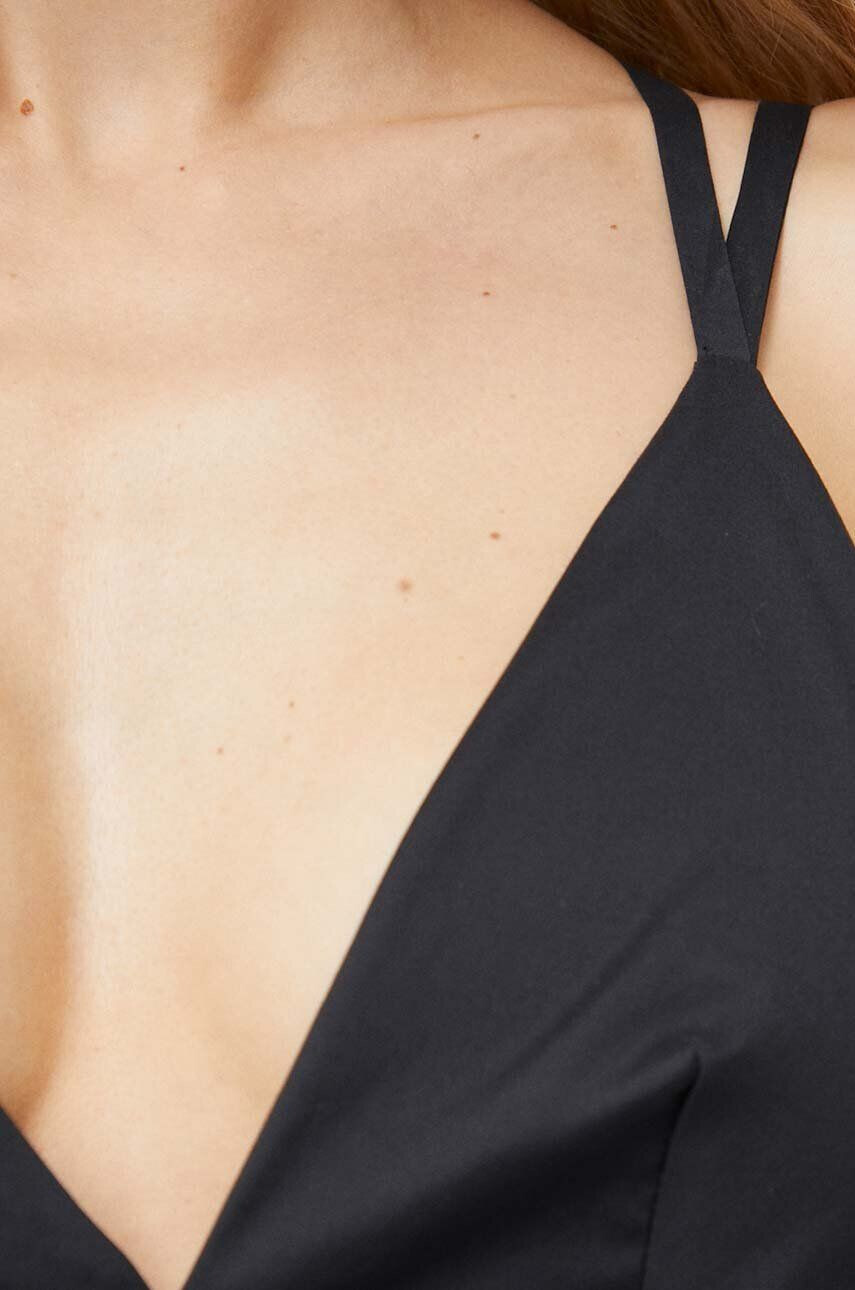 Max Mara Beachwear Obleka za na plažo črna barva - Pepit.si