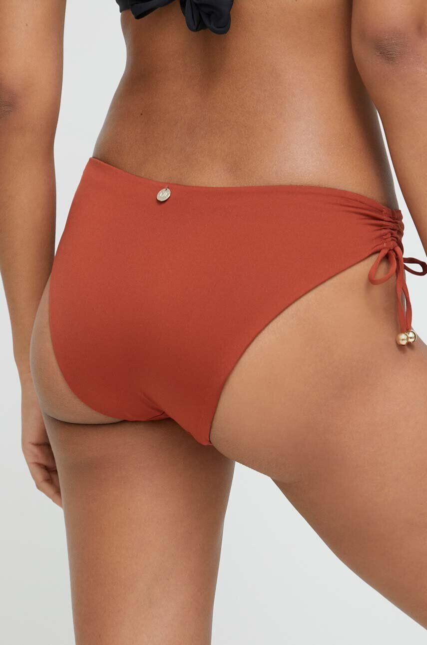 Max Mara Beachwear Spodnji del kopalk Max Mara rjava barva - Pepit.si