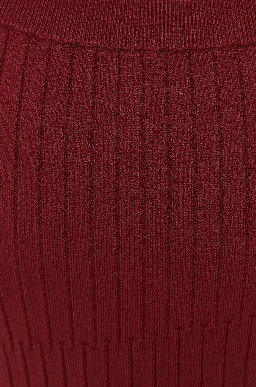 Max Mara Leisure Top ženski bordo barva - Pepit.si