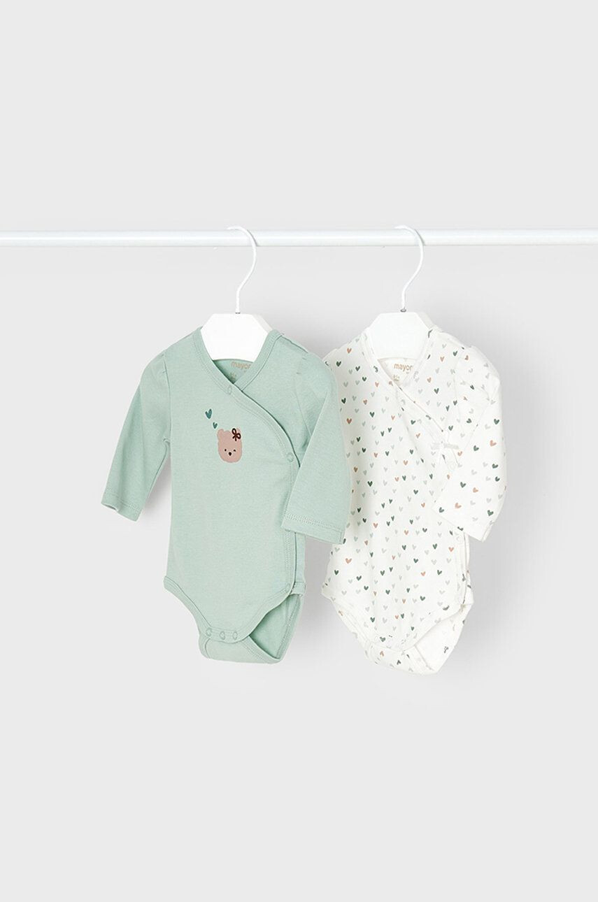 Mayoral Newborn bombažen body za dojenčka (2-pack) - Pepit.si