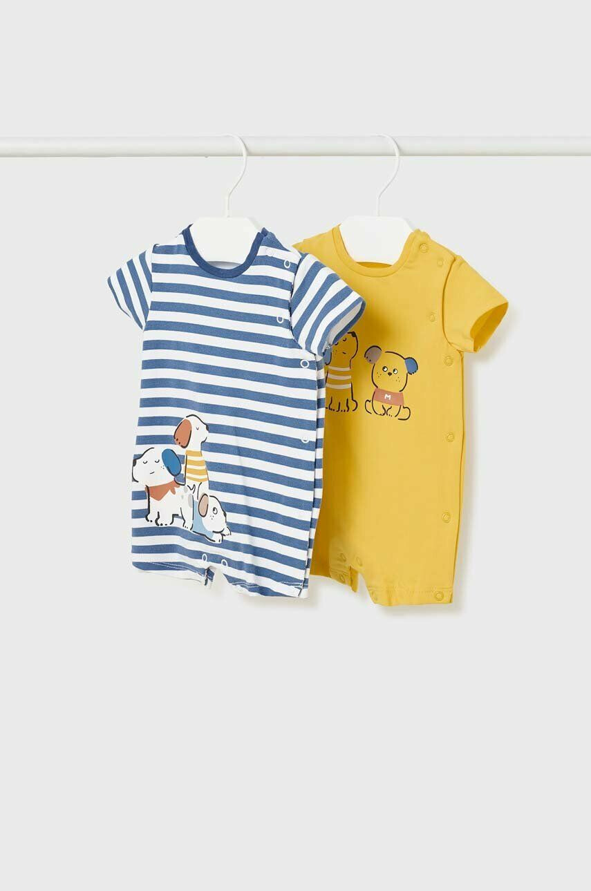 Mayoral Newborn Otroški pajac 2-pack - Pepit.si