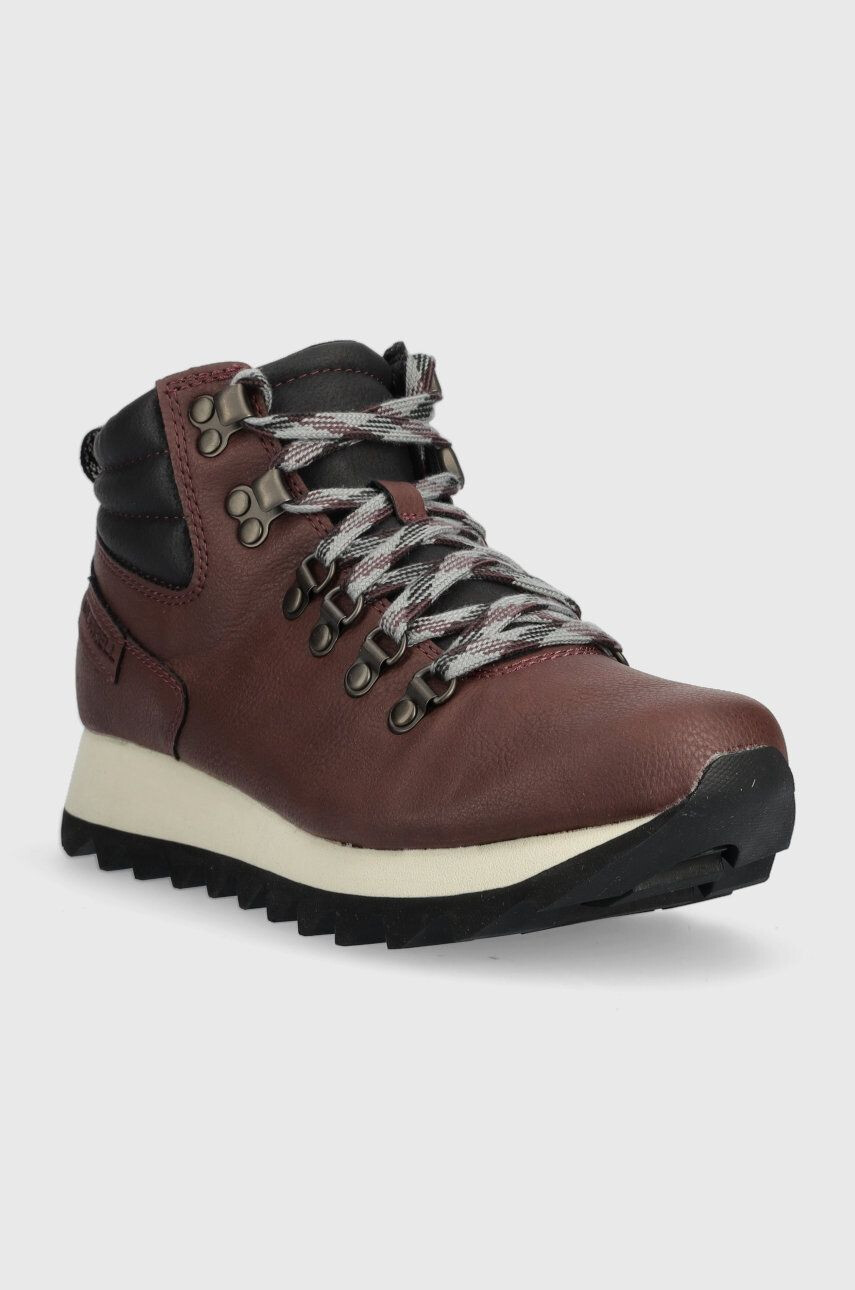 Merrell Čevlji Alpine Hiker ženski bordo barva - Pepit.si