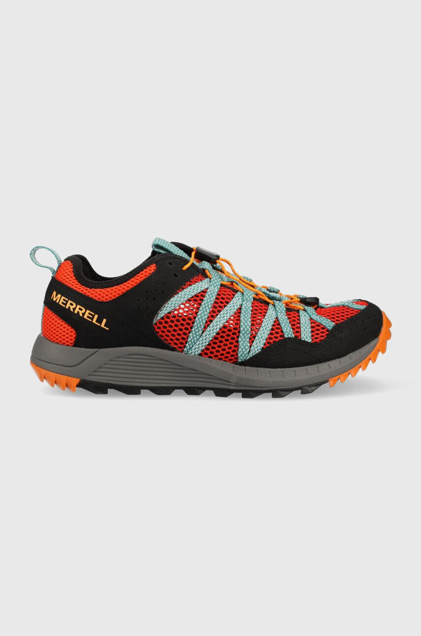 Merrell Čevlji Wildwood Aerosport moški oranžna barva - Pepit.si