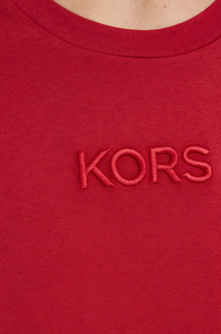 MICHAEL Michael Kors Bombažen t-shirt rdeča barva - Pepit.si