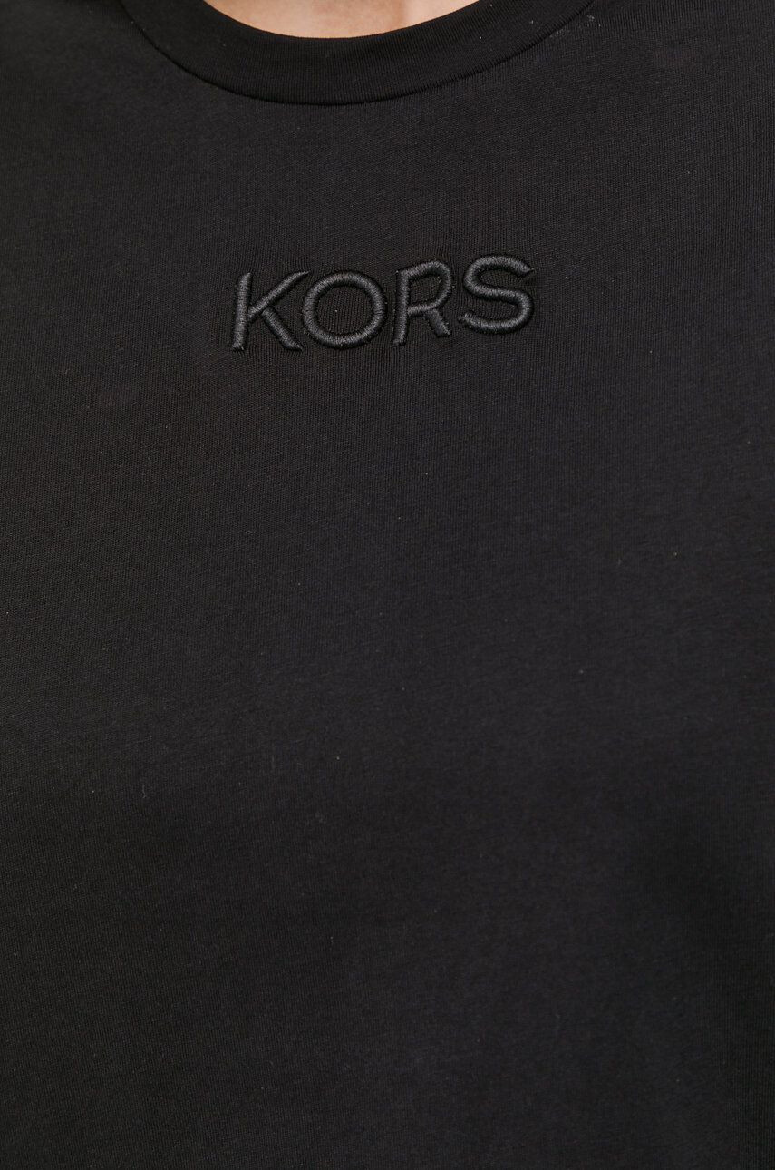 MICHAEL Michael Kors Bombažen t-shirt črna barva - Pepit.si