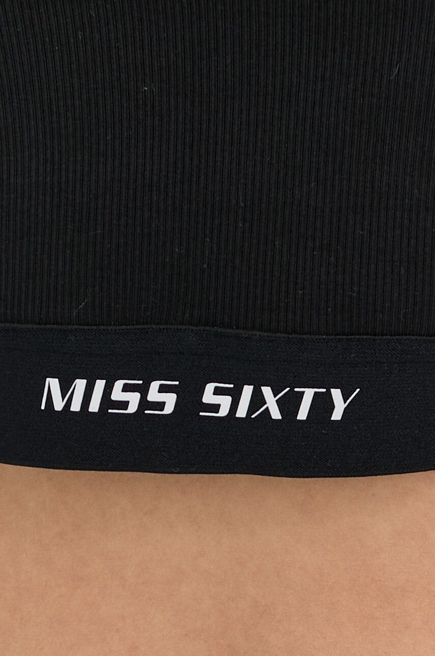 Miss Sixty Top ženski črna barva - Pepit.si