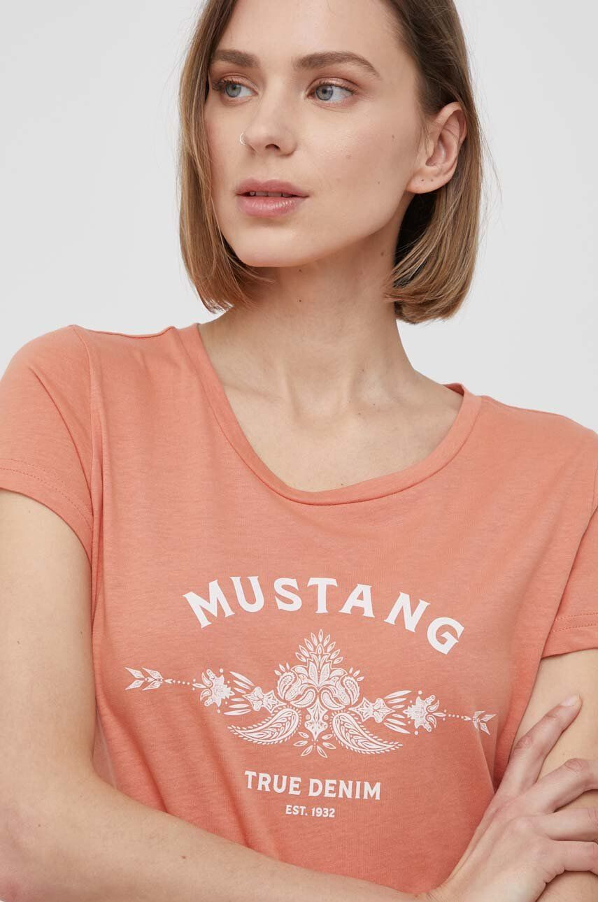 Mustang Bombažen t-shirt - Pepit.si