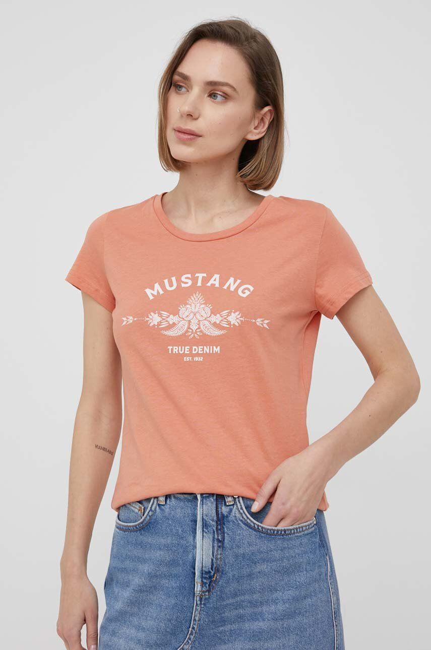 Mustang Bombažen t-shirt - Pepit.si