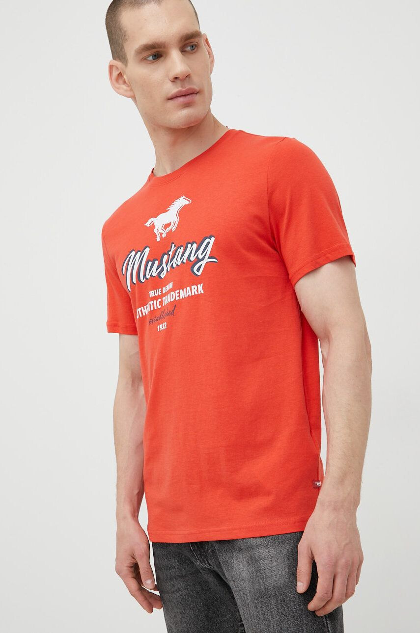 Mustang Bombažen t-shirt - Pepit.si