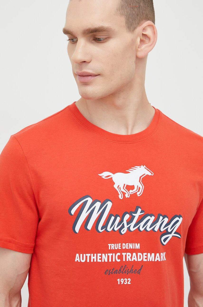 Mustang Bombažen t-shirt - Pepit.si