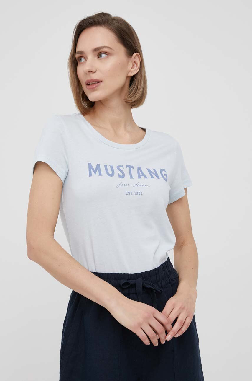 Mustang Bombažen t-shirt - Pepit.si