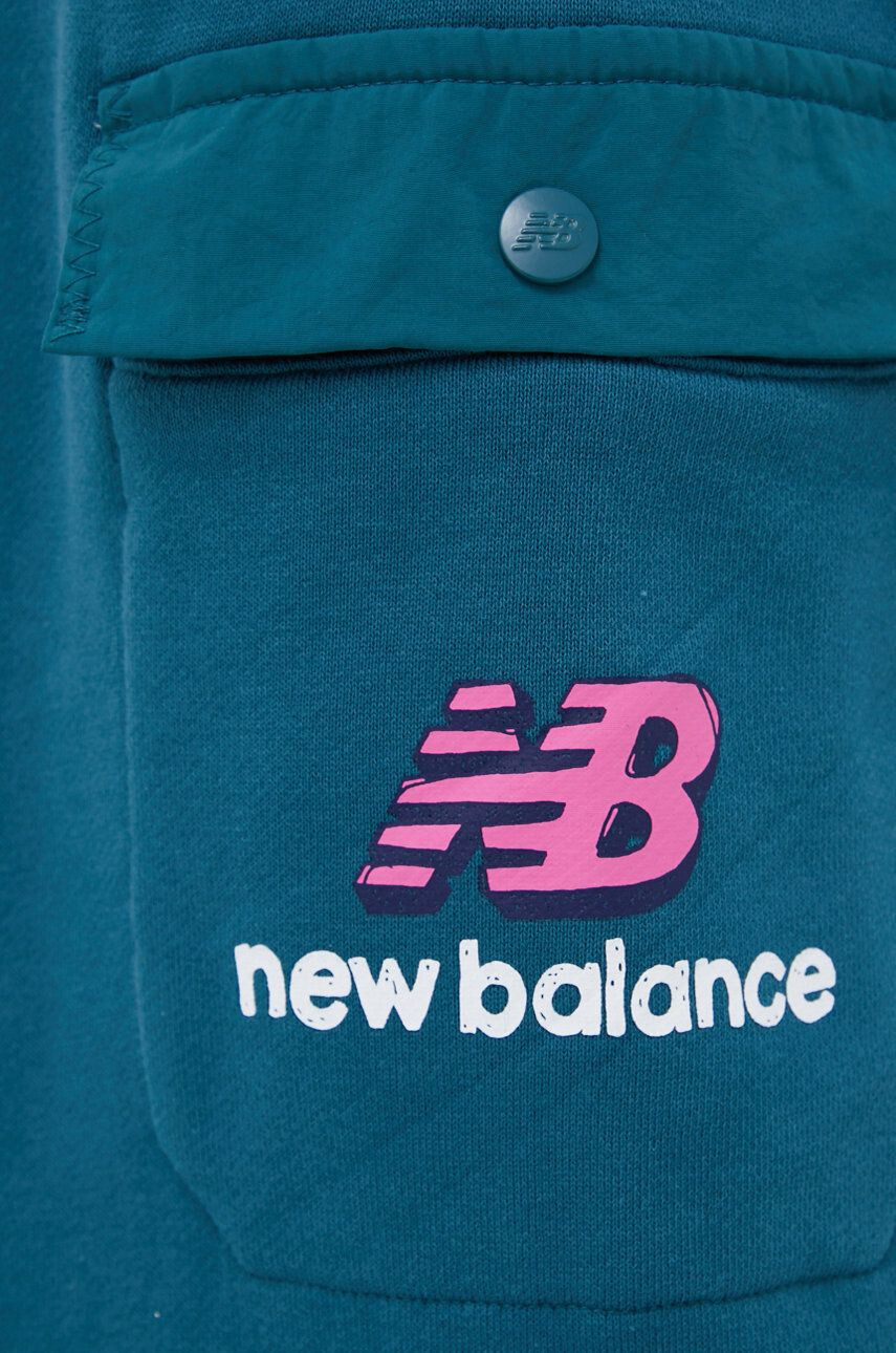 New Balance Hlače moško modra barva - Pepit.si