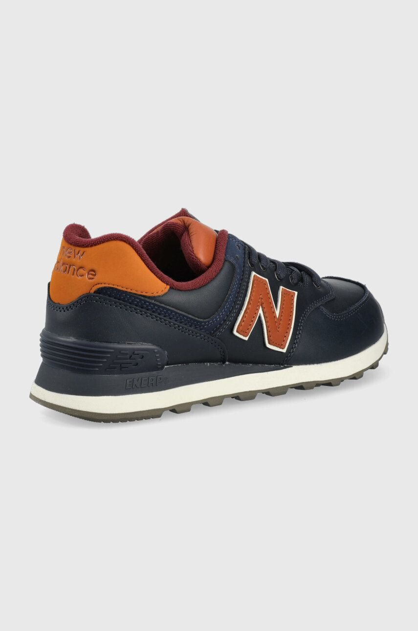 New Balance Usnjene superge Ml574omc mornarsko modra barva - Pepit.si