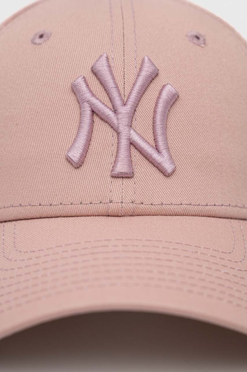 New Era Bombažna bejzbolska kapa roza barva NEW YORK YANKEES - Pepit.si