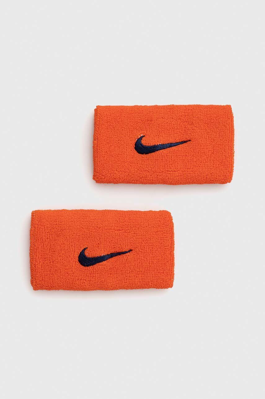 Nike Trak za zapestje 2-pack oranžna barva - Pepit.si