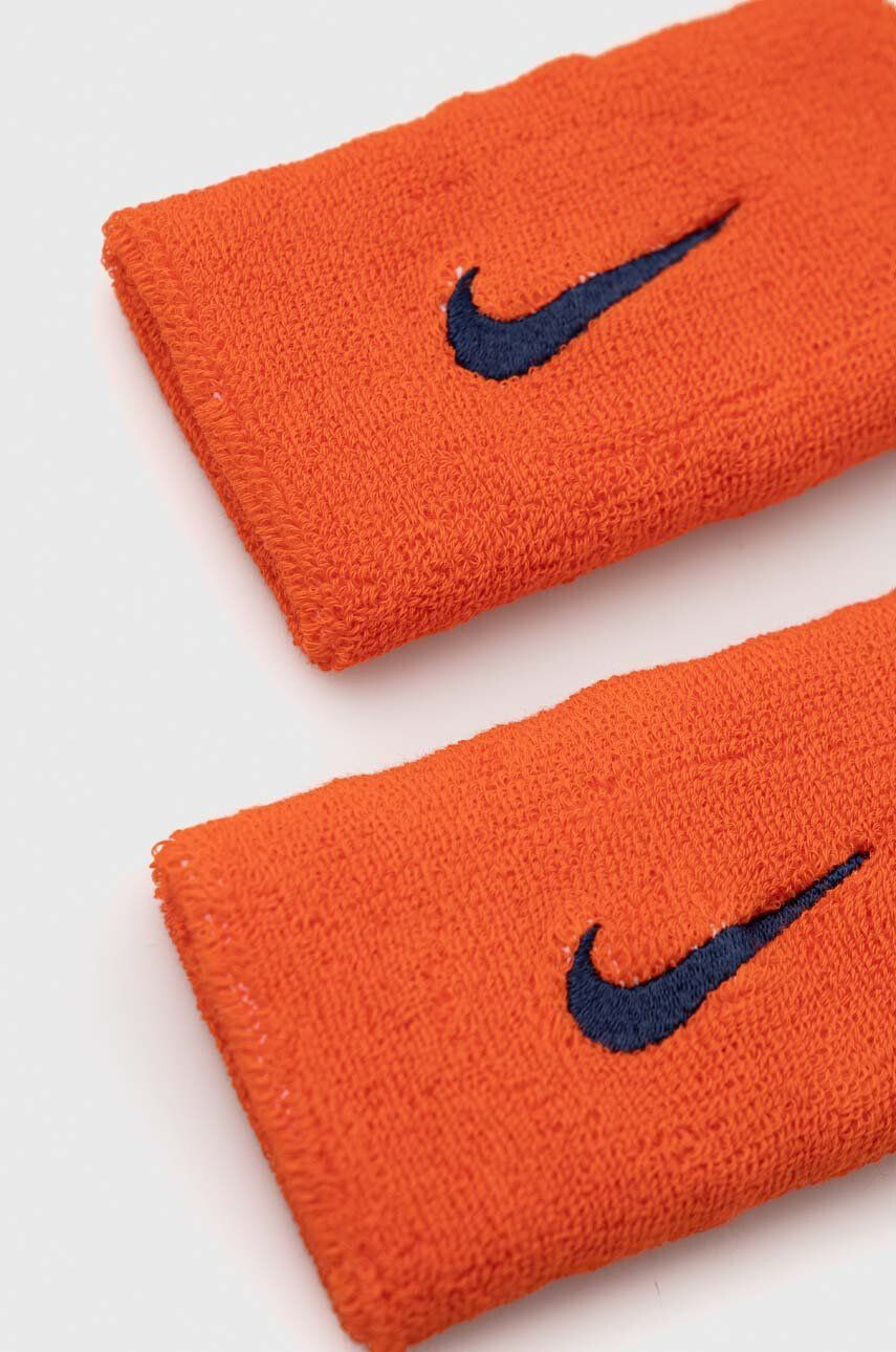 Nike Trak za zapestje 2-pack oranžna barva - Pepit.si