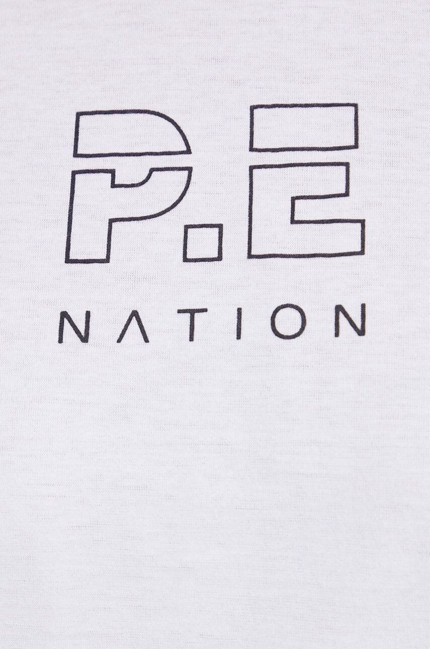 P.E Nation Bombažen t-shirt bela barva - Pepit.si