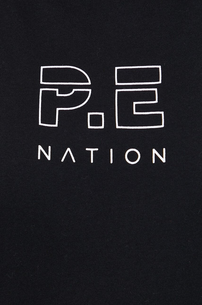 P.E Nation Bombažen t-shirt črna barva - Pepit.si