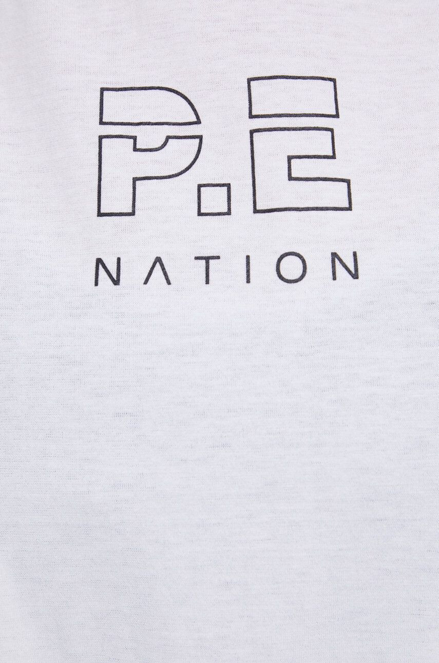 P.E Nation Bombažen top bela barva - Pepit.si