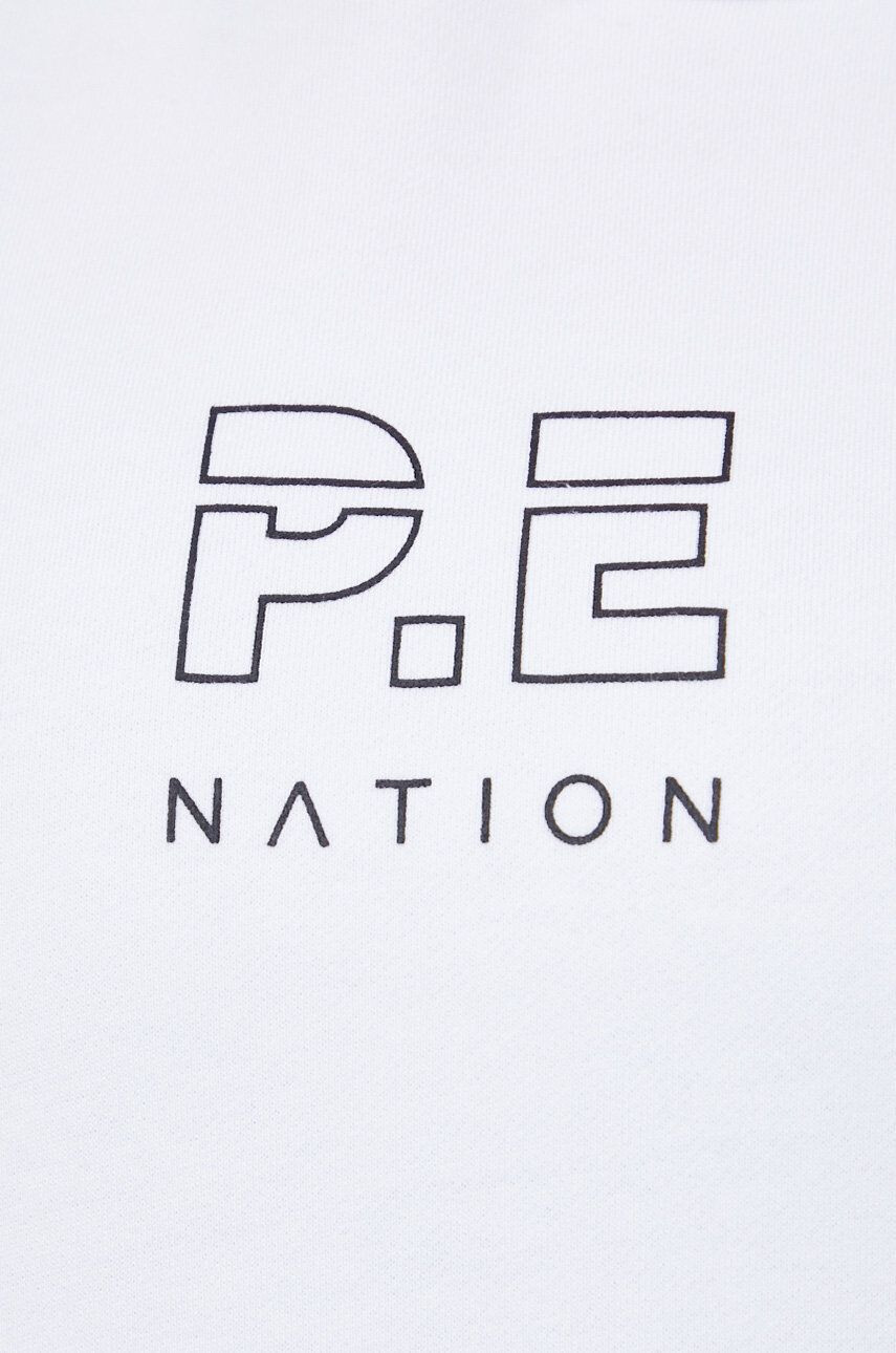 P.E Nation Bombažna mikica ženska bela barva - Pepit.si