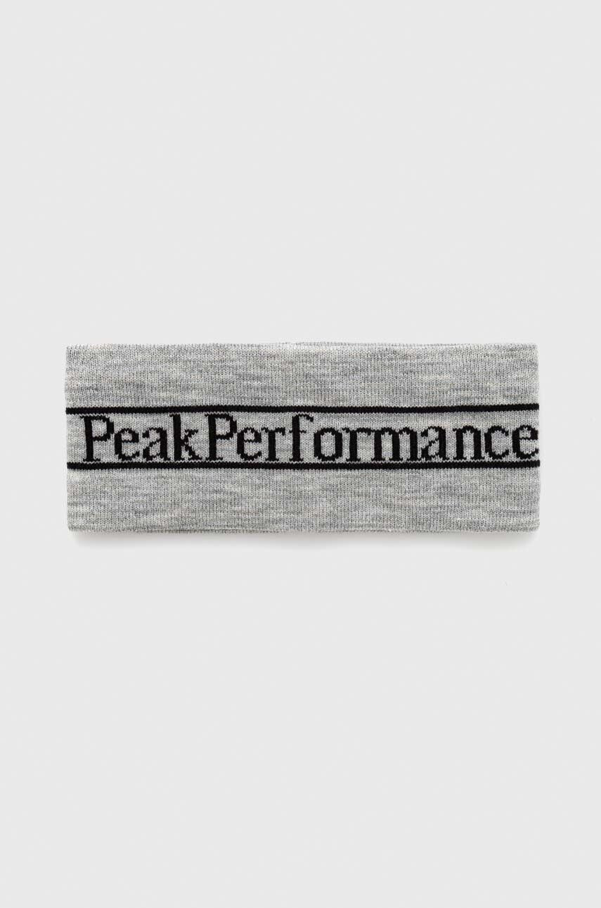 Peak Performance Naglavni trak Pow siva barva - Pepit.si