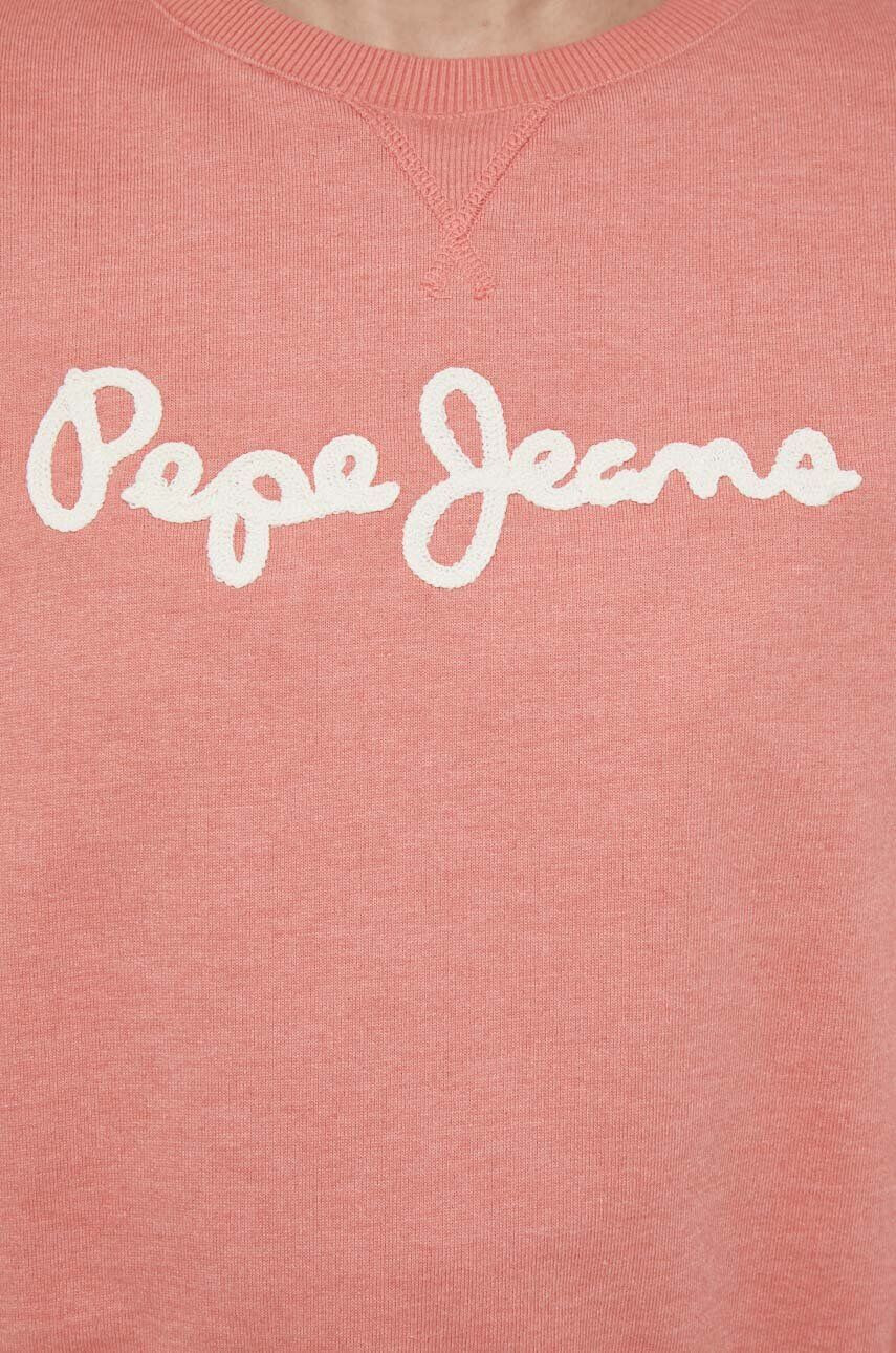 Pepe Jeans Bluza ženska oranžna barva - Pepit.si