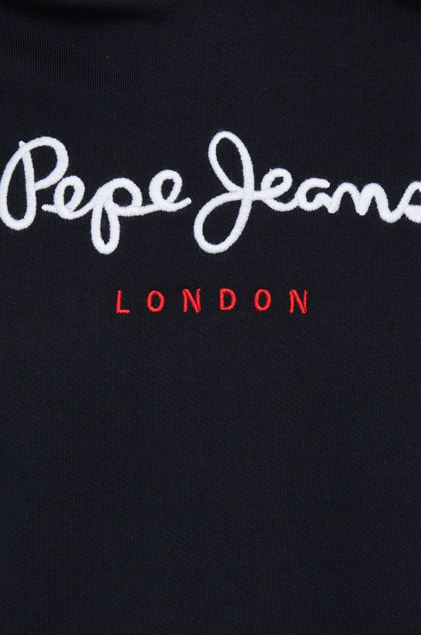 Pepe Jeans Bombažen pulover ženski črna barva - Pepit.si