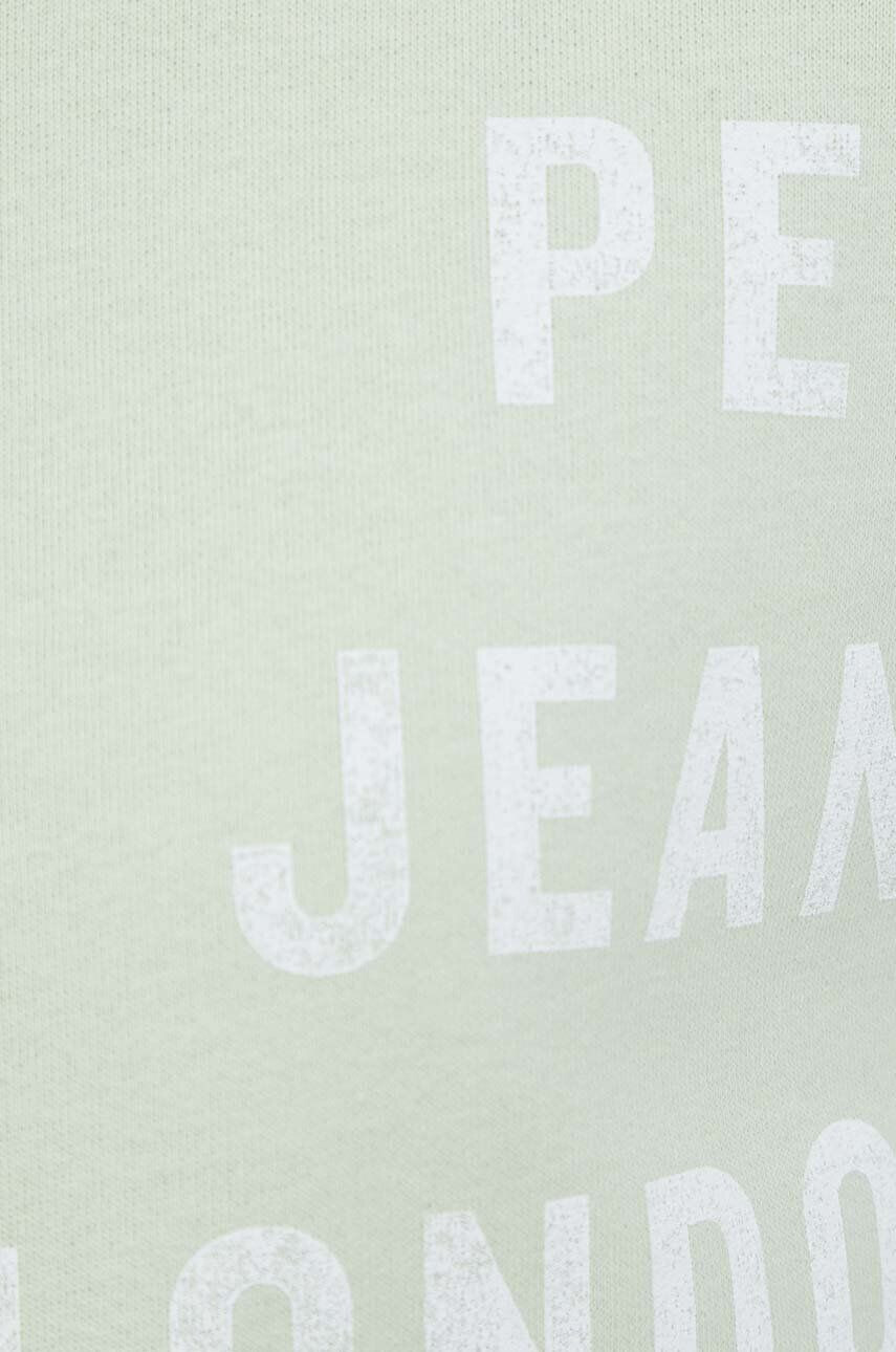 Pepe Jeans Bombažen pulover Alanis ženski zelena barva - Pepit.si