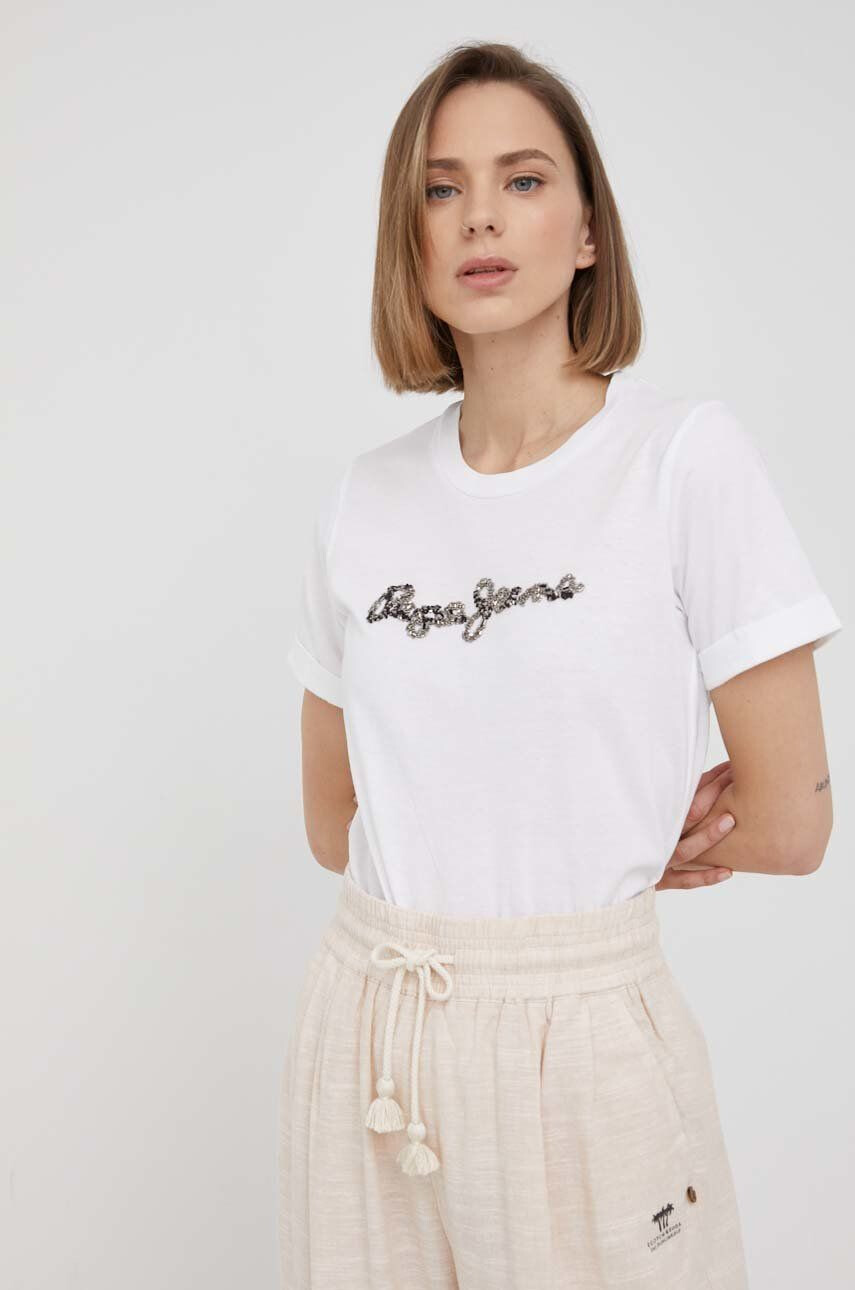 Pepe Jeans Bombažen t-shirt Babette - Pepit.si