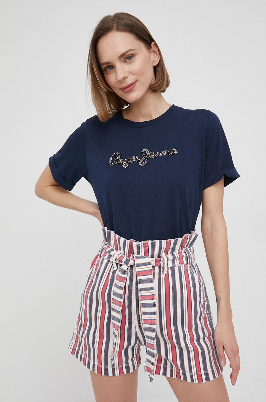 Pepe Jeans Bombažen t-shirt Babette - Pepit.si