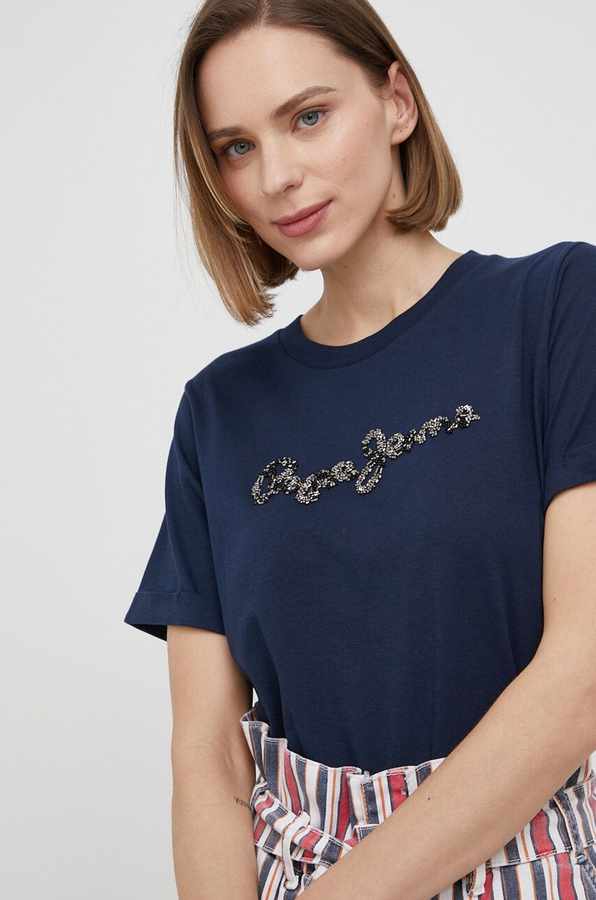 Pepe Jeans Bombažen t-shirt Babette - Pepit.si