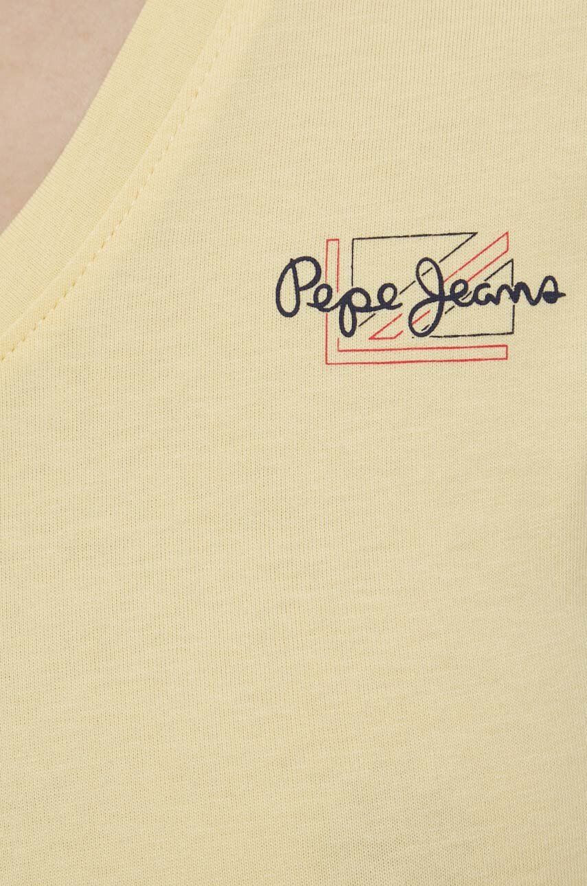 Pepe Jeans Bombažen t-shirt Bleu N - Pepit.si