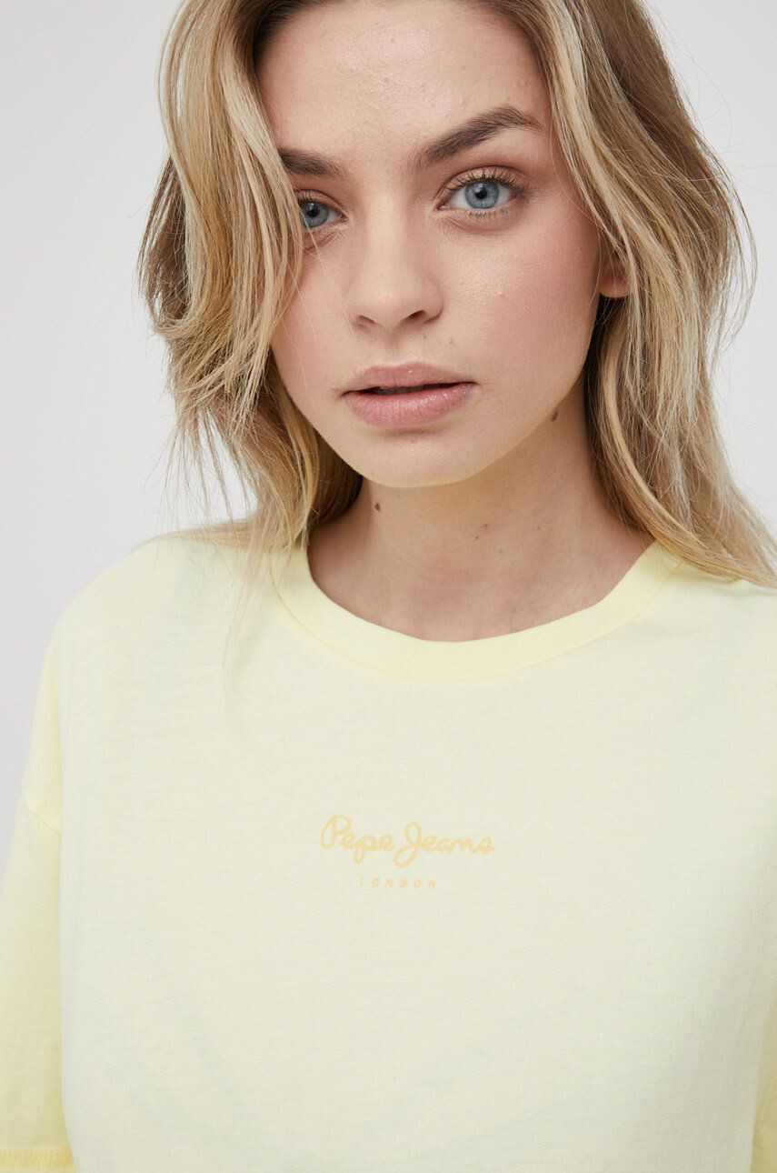 Pepe Jeans Bombažen t-shirt Nina - Pepit.si