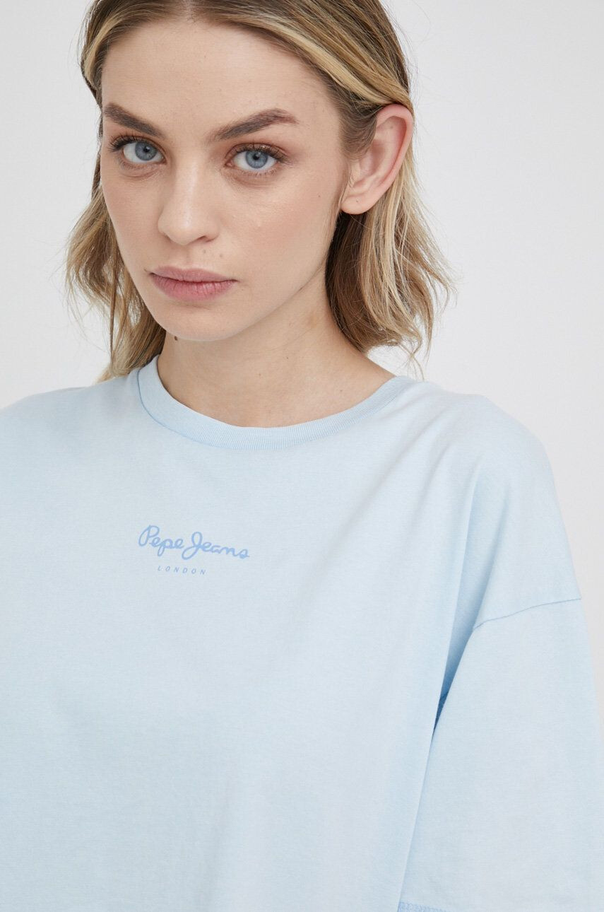 Pepe Jeans Bombažen t-shirt Nina - Pepit.si