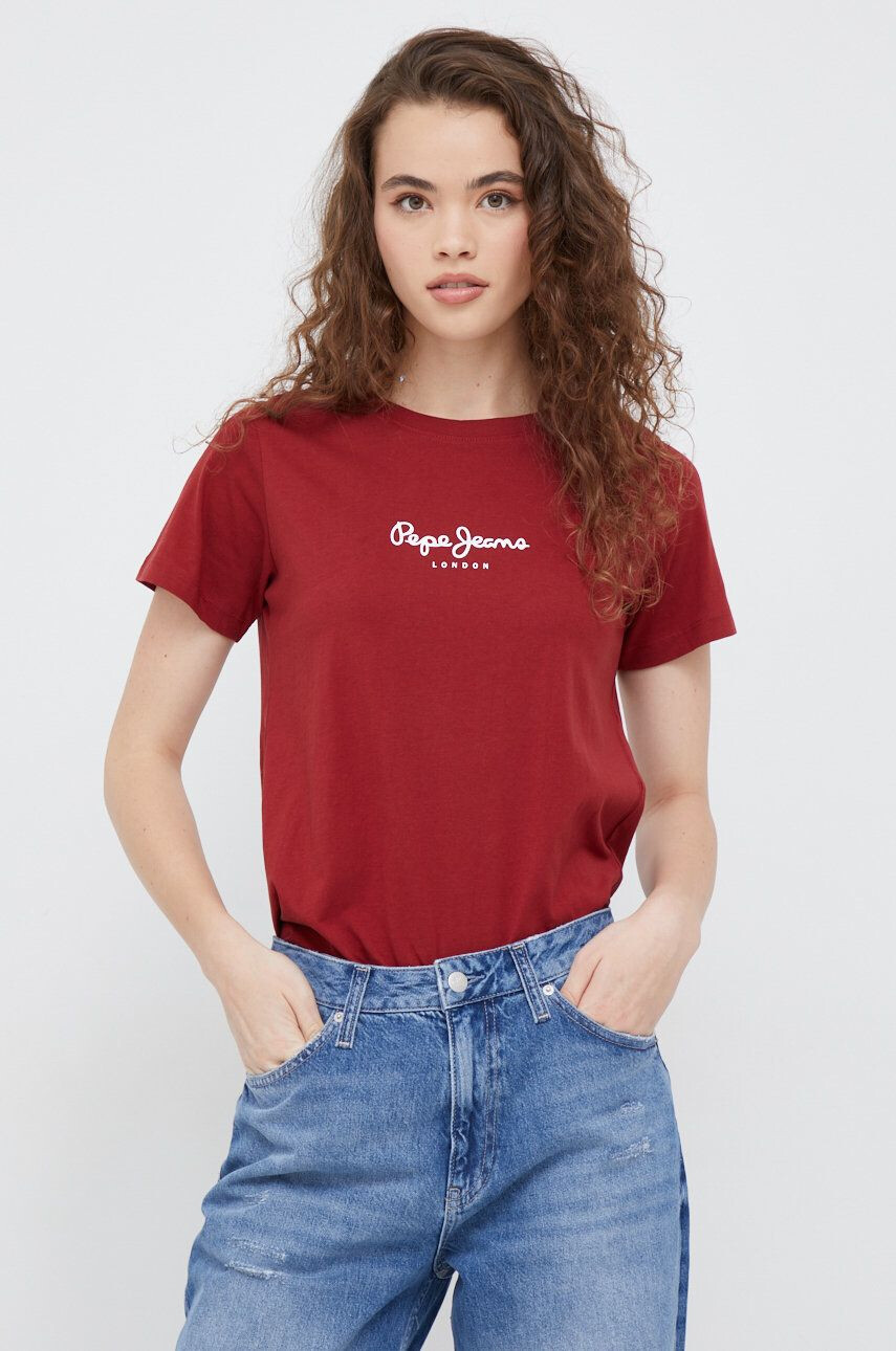 Pepe Jeans Bombažna kratka majica - Pepit.si