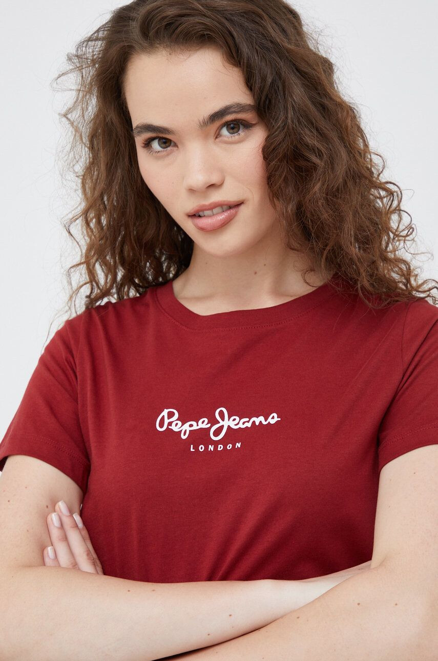 Pepe Jeans Bombažna kratka majica - Pepit.si