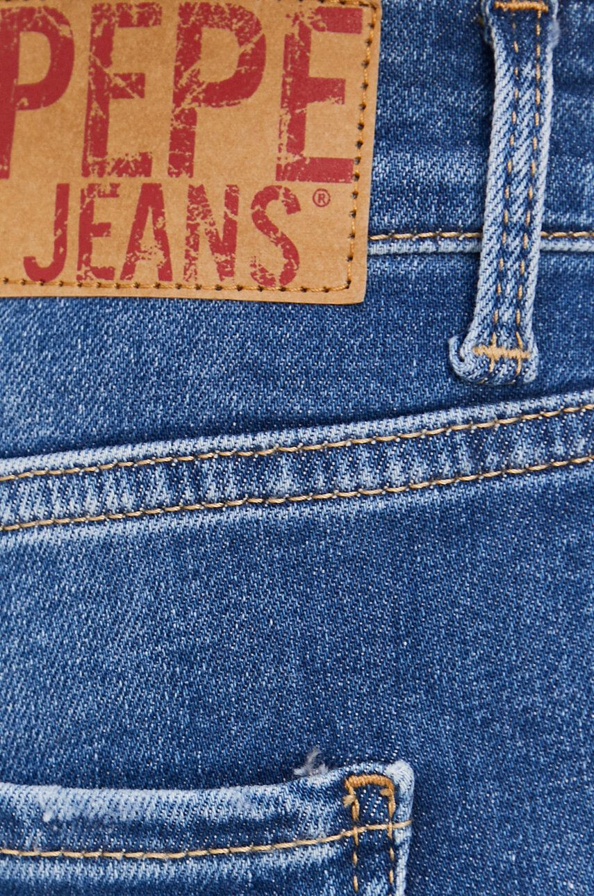 Pepe Jeans Kratke hlače iz jeansa Mary žensko modra barva - Pepit.si