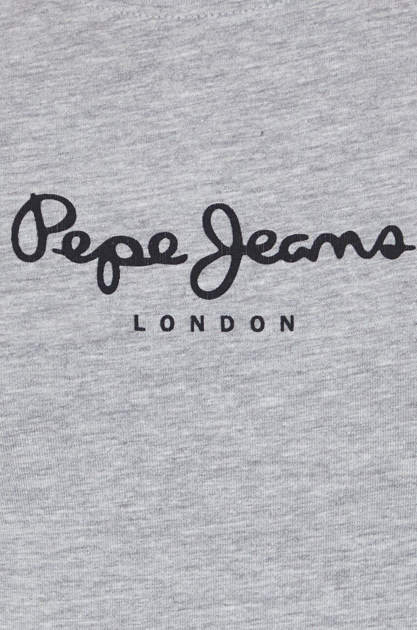 Pepe Jeans Majica z dolgimi rokavi ženska siva barva - Pepit.si