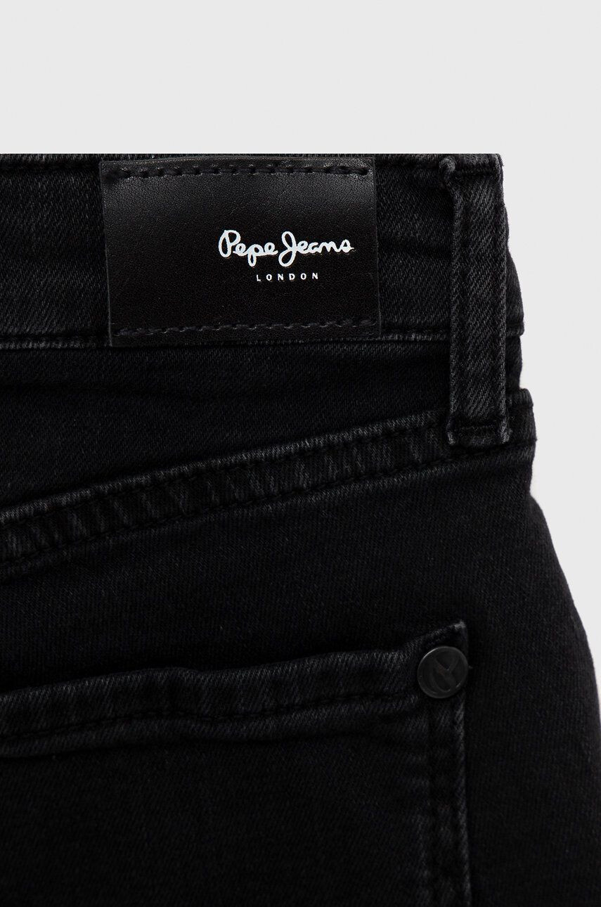 Pepe Jeans Otroške kratke hlače iz jeansa črna barva - Pepit.si