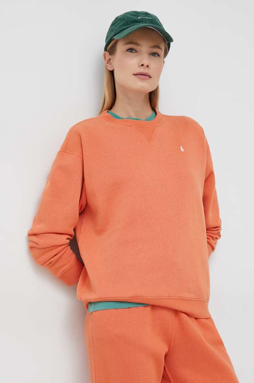 Polo Ralph Lauren Bluza ženska oranžna barva - Pepit.si