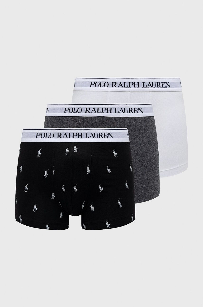 Polo Ralph Lauren Boksarice 3-pack moški siva barva - Pepit.si