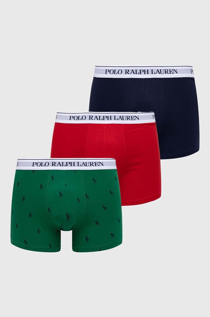 Polo Ralph Lauren Boksarice 3-pack moški zelena barva - Pepit.si