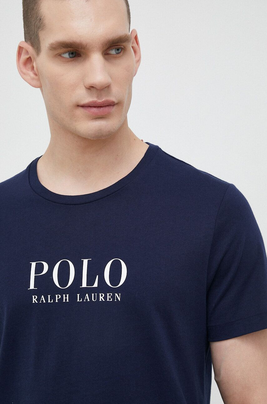 Polo Ralph Lauren Bombažen pižama t-shirt mornarsko modra barva - Pepit.si