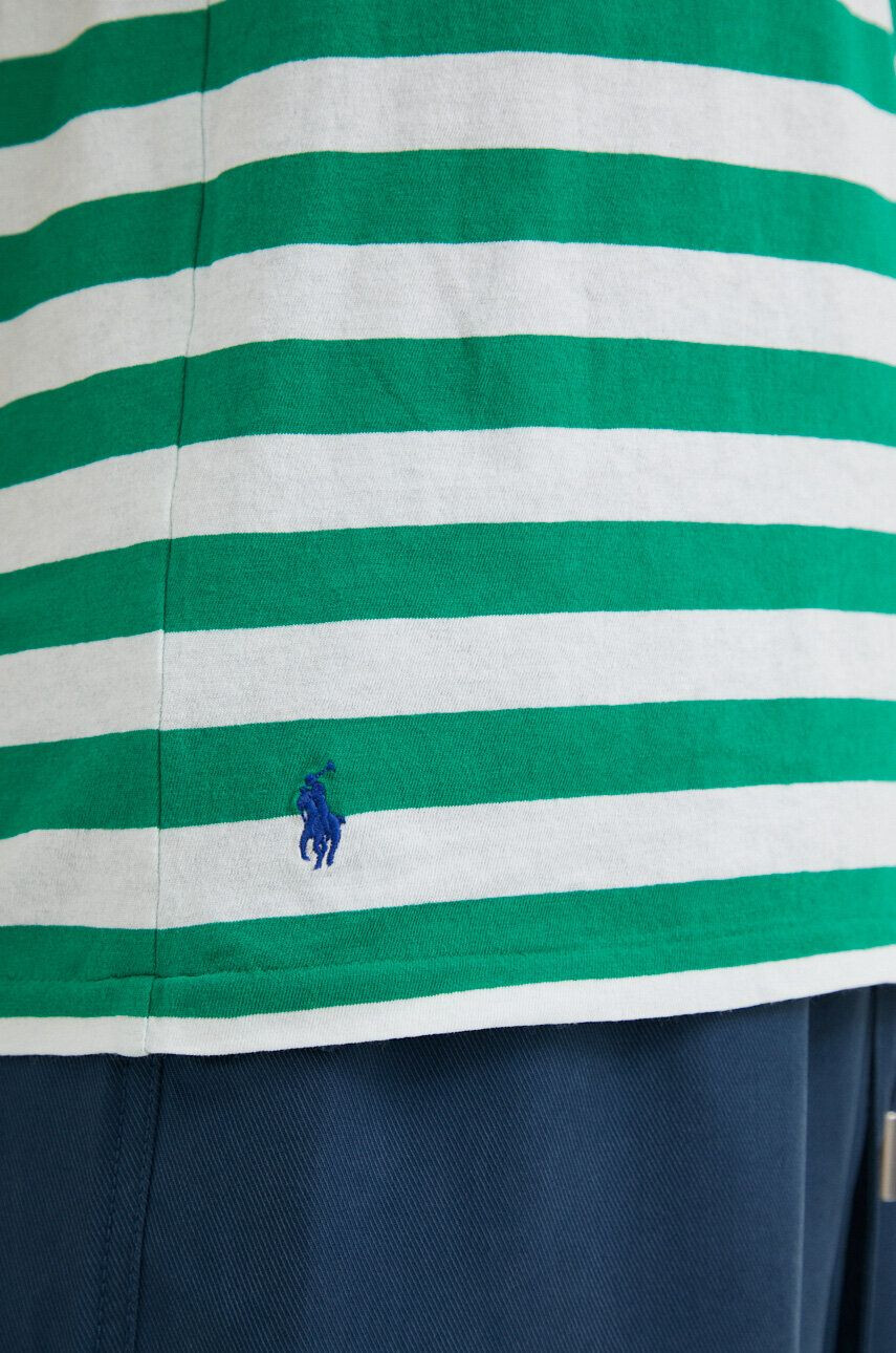 Polo Ralph Lauren Bombažna kratka majica zelena barva - Pepit.si