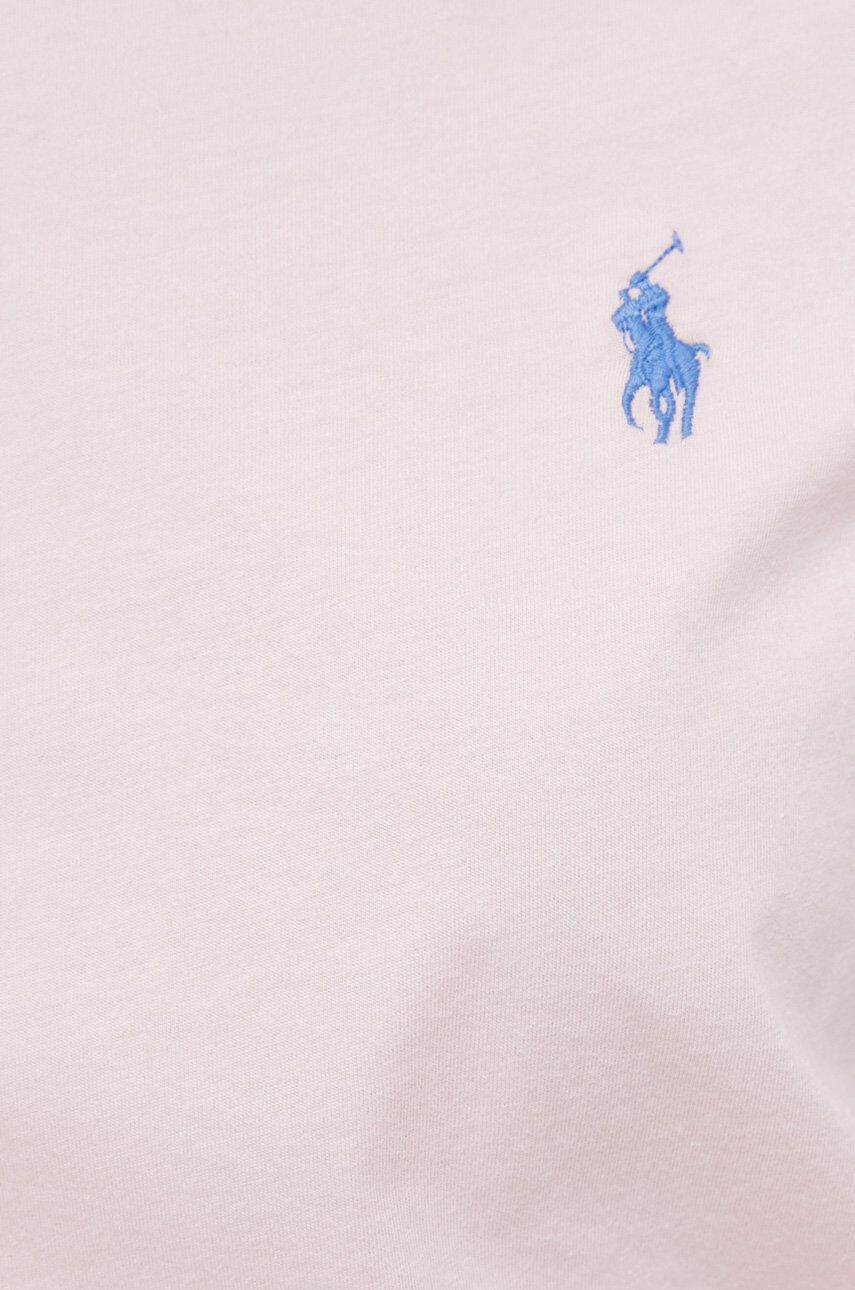 Polo Ralph Lauren Bombažna kratka majica roza barva - Pepit.si